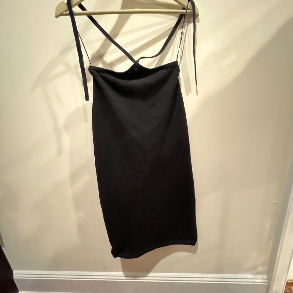 Cult Gaia Black Midi Skirt